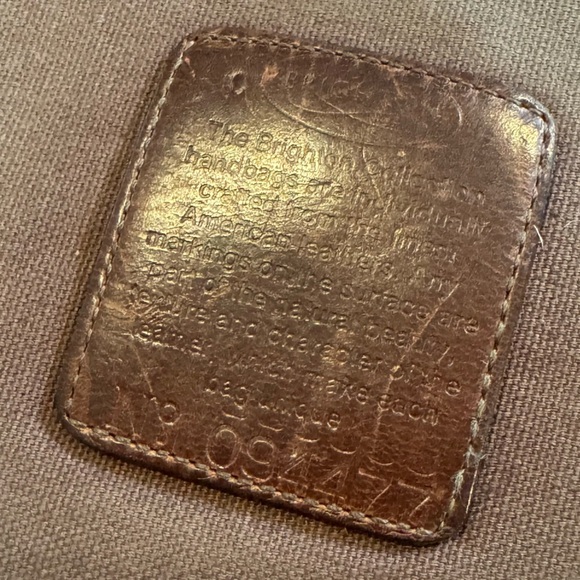 Brighton Brown Leather Woven Strap Ring Buckle Flap Closure Crossbody Bag - Picture 5 of 9